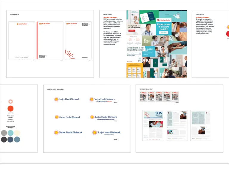 Bangladesh health clinic branding refresh