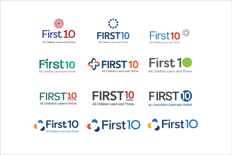First10 Logo design options