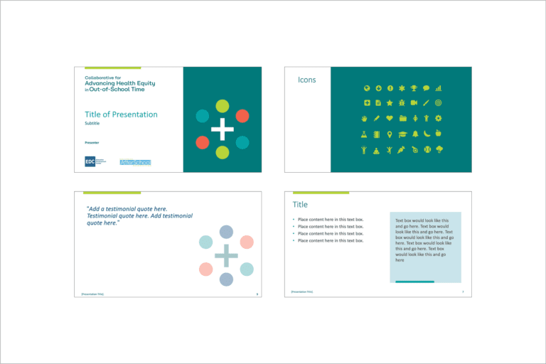 Collaborative for Advancing Health Equity in Out-of-School Time (CAHE-OST): Branding & Visual Design